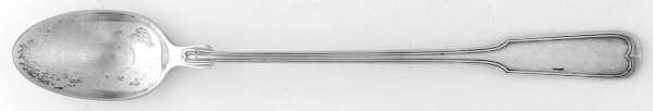 Threaded Antique-Threaded (Sterling, 1855) Iced Tea Spoon