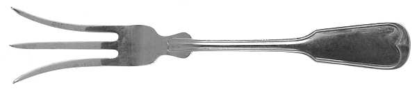 Threaded Antique-Threaded (Sterling, 1855) Lemon Fork