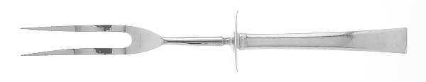 Theme (Sterling, 1954) Small Carving Fork W/Sterling Guard
