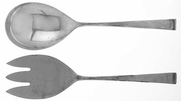 Theme (Sterling, 1954) (2 Pc) Solid Salad Set