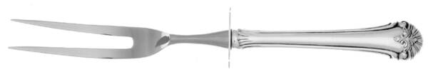 Townsend (Sterling, 1989) Lg Carving/Roast Fork-Stn Prong w/Sterling Guard