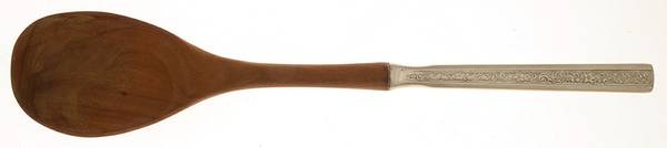 Trilogy (Sterling, 1969) Salad Serving Spoon with Wooden Bowl
