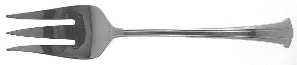 Trilogy (Stainless) Medium Solid Cold Meat Serving Fork by Gorham Silver