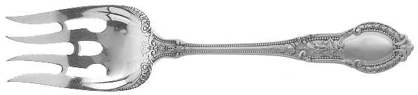 Tuileries (Sterling, 1906) Medium Solid Cold Meat Serving Fork