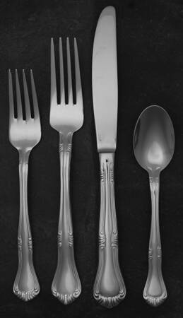 Valcourt (Stainless) 4 Piece Place Setting by Gorham Silver
