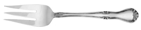 Valcourt (Silverplate, 1988) Medium Solid Cold Meat Serving Fork