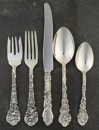 Versailles (Sterling, 1888, No Monograms) 5 Piece Place Size Setting