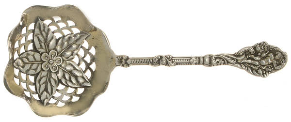 Versailles (Sterling, 1888, No Monograms) Solid Bon Bon Spoon with Pierced Bowl