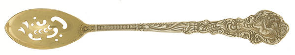Versailles (Sterling, 1888, No Monograms) Pierced Bowl Short Handle Olive Spoon