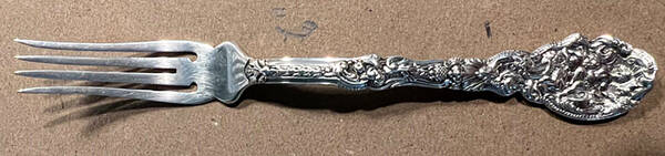Versailles (Sterling, 1888, No Monograms) Individual Solid Fruit Fork