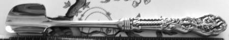 Versailles (Sterling, 1888, No Monograms) Cheese Scoop with Silverplate Scoop