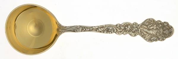 Versailles (Sterling, 1888, No Monograms) Round Bowl Soup Spoon (Bouillon)