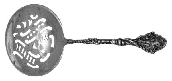 Versailles (Sterling, 1888, No Monograms) Solid Bon Bon Spoon with Pierced Bowl