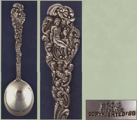 Versailles (Sterling, 1888, No Monograms) Round Bowl Soup Spoon (Cream Soup)