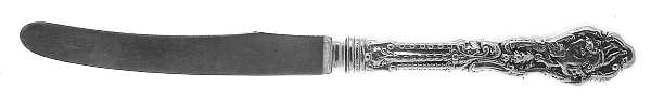 Versailles (Sterling, 1888, No Monograms) Orange Knife with Silverplate Blade