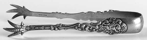 Versailles (Sterling, 1888, No Monograms) Large Sugar Tongs