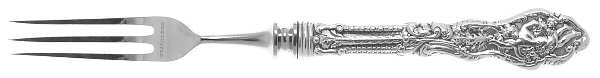 Versailles (Sterling, 1888, No Monograms) Individual 3 Prong Stainless Bird Fork