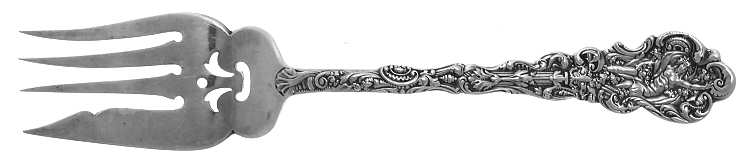 Versailles (Sterling, 1888, No Monograms) Small Solid Cold Meat Serving Fork