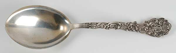 Versailles (Sterling, 1888, No Monograms) Vegetable Serving Spoon (Solid)