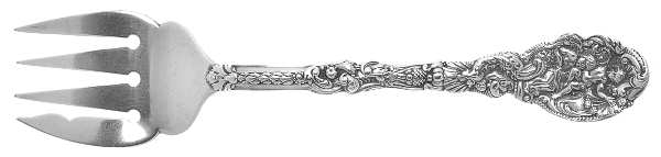 Versailles (Sterling, 1888, No Monograms) Large Solid Tined Sardine Serving Fork