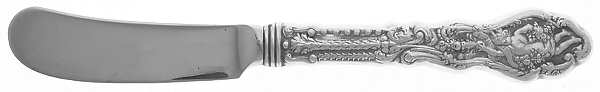 Versailles (Sterling, 1888, No Monograms) Butter Spreader Hollow Hdl-Paddle/Stainless Blade