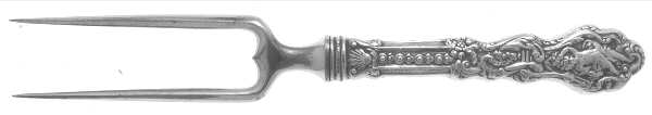 Versailles (Sterling, 1888, No Monograms) Small Joint/Roast Holder Fork