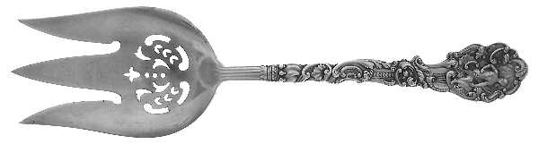 Versailles (Sterling, 1888, No Monograms) Vegetable Serving Fork (Solid)
