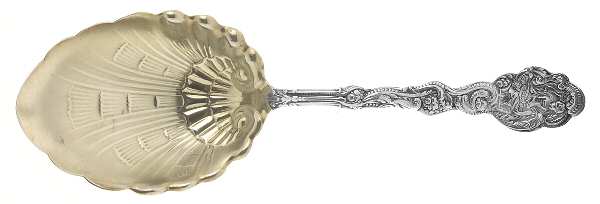 Versailles (Sterling, 1888, No Monograms) Large Solid Shell Berry/Casserole Spoon