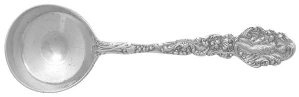 Versailles (Sterling, 1888, No Monograms) Round Bowl Soup Spoon (Bouillon)