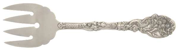 Versailles (Sterling, 1888, No Monograms) Large Solid Tined Sardine Serving Fork