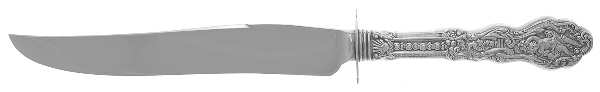 Versailles (Sterling, 1888, No Monograms) Small Carving Knife W/Sterling Guard