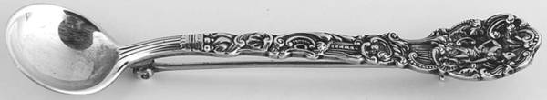 Versailles (Sterling, 1888, No Monograms) Lapel Pin
