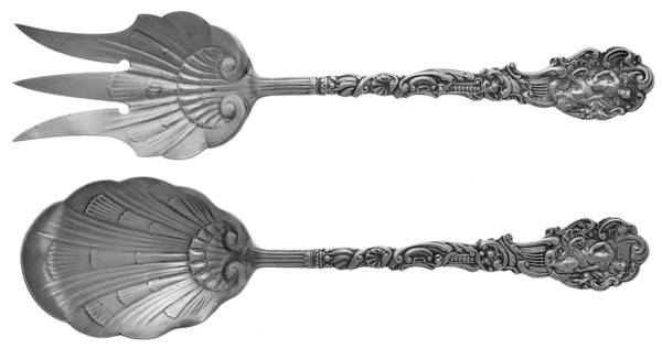 Versailles (Sterling, 1888, No Monograms) (2 Pc) Solid Salad Set