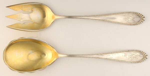 Virginia (Sterling, 1890) Solid Oversized Serving Salad Set