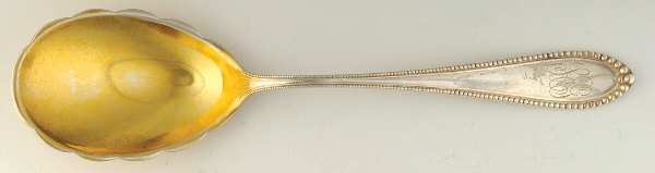 Virginia (Sterling, 1890) Oversize Solid Salad Serving Spoon