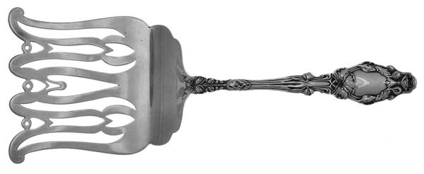 Virginiana (Sterling, 1904-1905, No Monograms) Solid Attached Asparagus Server 4 Prongs