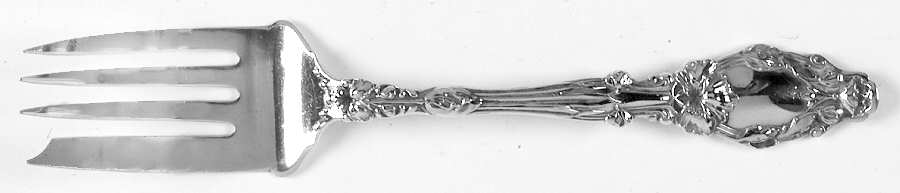 Virginiana (Sterling, 1904-1905, No Monograms) Medium Solid Cold Meat Serving Fork