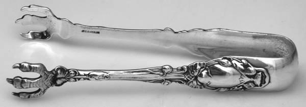 Virginiana (Sterling, 1904-1905, No Monograms) Large Sugar Tongs