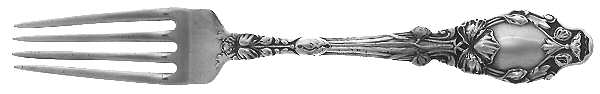 Virginiana (Sterling, 1904-1905, No Monograms) Solid Youth Tea Fork