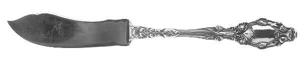 Virginiana (Sterling, 1904-1905, No Monograms) Large Flat Handle Master Butter Knife