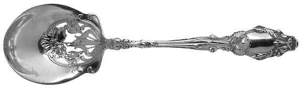Virginiana (Sterling, 1904-1905, No Monograms) Oversize Solid Salad Serving Spoon