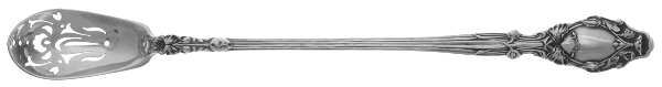 Virginiana (Sterling, 1904-1905, No Monograms) Pierced Bowl Long Handle Olive Spoon