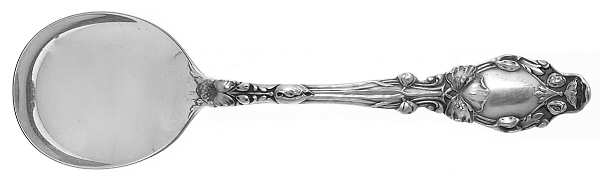 Virginiana (Sterling, 1904-1905, No Monograms) Round Bowl Soup Spoon (Gumbo)