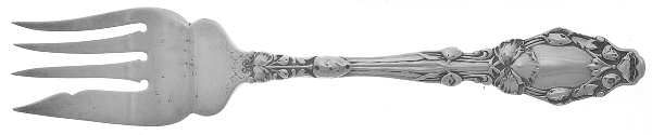 Virginiana (Sterling, 1904-1905, No Monograms) Small Solid Cold Meat Serving Fork