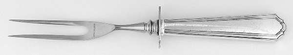 Washington Irving (Silverplate, 1923-1927) Small Steak Carving Fork with Stainless Prongs
