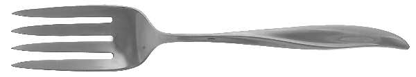Waikiki (Stainless) Medium Solid Cold Meat Serving Fork
