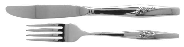 Wave Rose (Stainless) Modern Hollow Knife