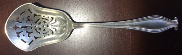 Weymouth (Sterling, 1914) Pierced Nut Serving Spoon