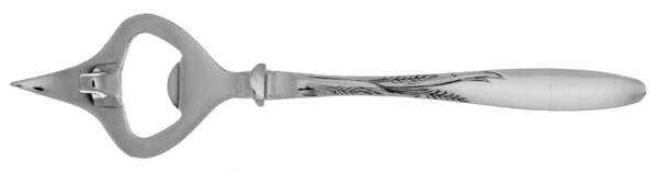 Wheat (Stainless) Bottle/Can Opener with Stainless Bowl HC