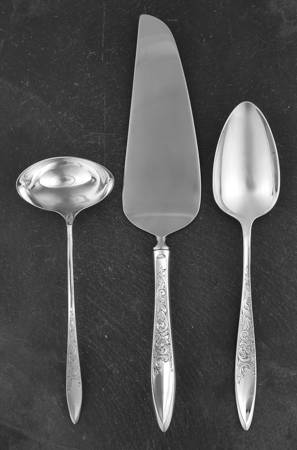 White Paisley (Sterling, 1966) 3 Piece Completer Set